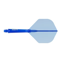CUESOUL ROST 77 Integrated Dart Shaft and Flight Standard Shape,Set of 3-Transparent Color