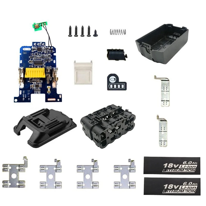 

4X Plastic Case Charging Protection Circuit Board PCB For Makita 18V Battery BL1840 BL1850 BL1830 BL1860B LXT 400