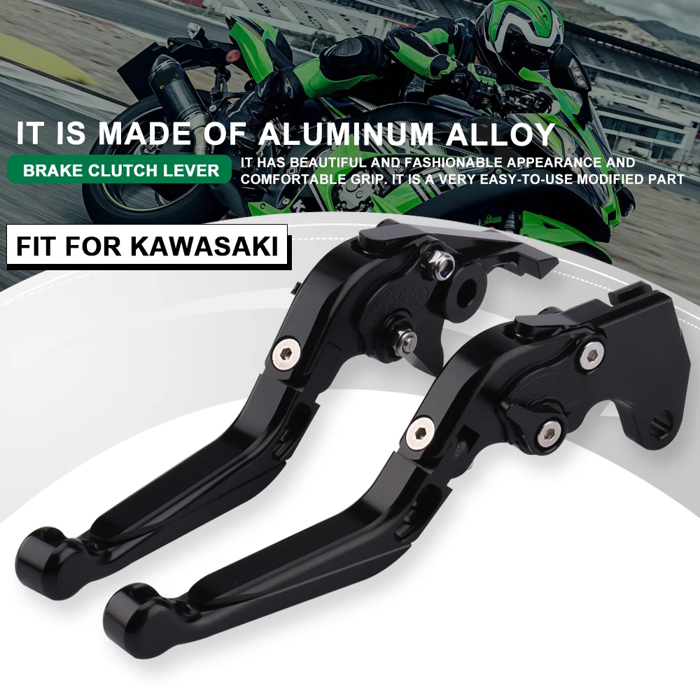 Folding Brake Clutch Lever Fit For Kawasaki ZX-10R ZX10 R ZX10R 2016-2022 2021 2020 2019 Motorcycle Adjustable Extendable Handle