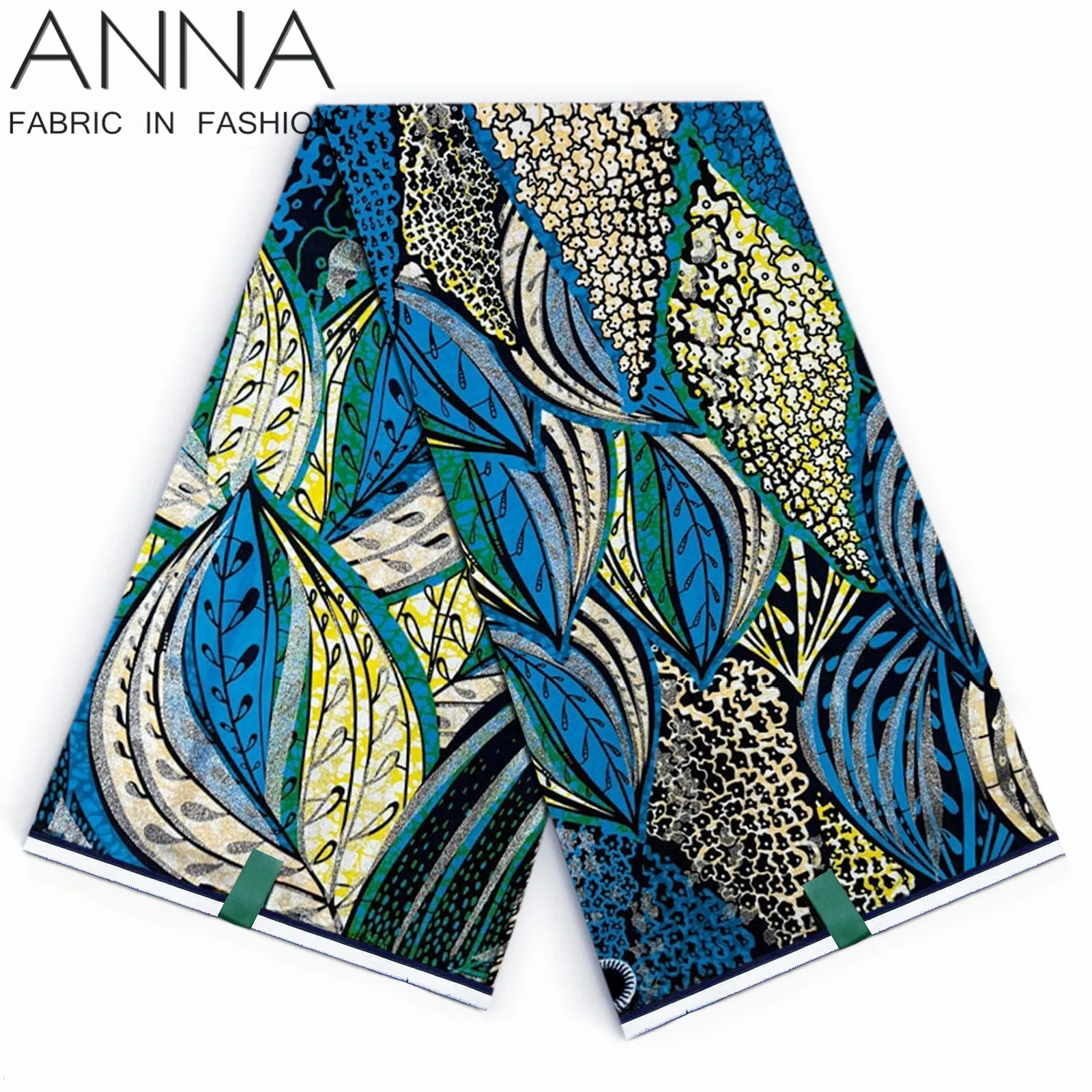 

Grand Super 100%Original African Wax Fabric High Quality 6yards Ankara Wax Print Fabric Women Fabric For Sewing JVP1