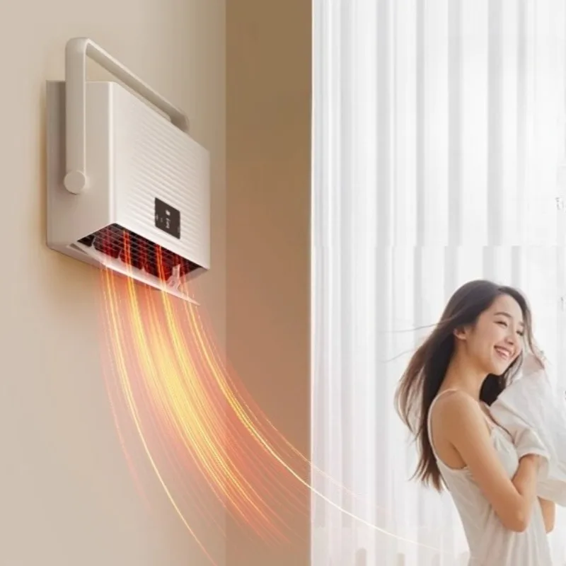 Wall Mount Portable Conditioner Electric Heaters Adjustable Warm Air Blowers for Room Wall Conditioner Fast Heating for Bedroom