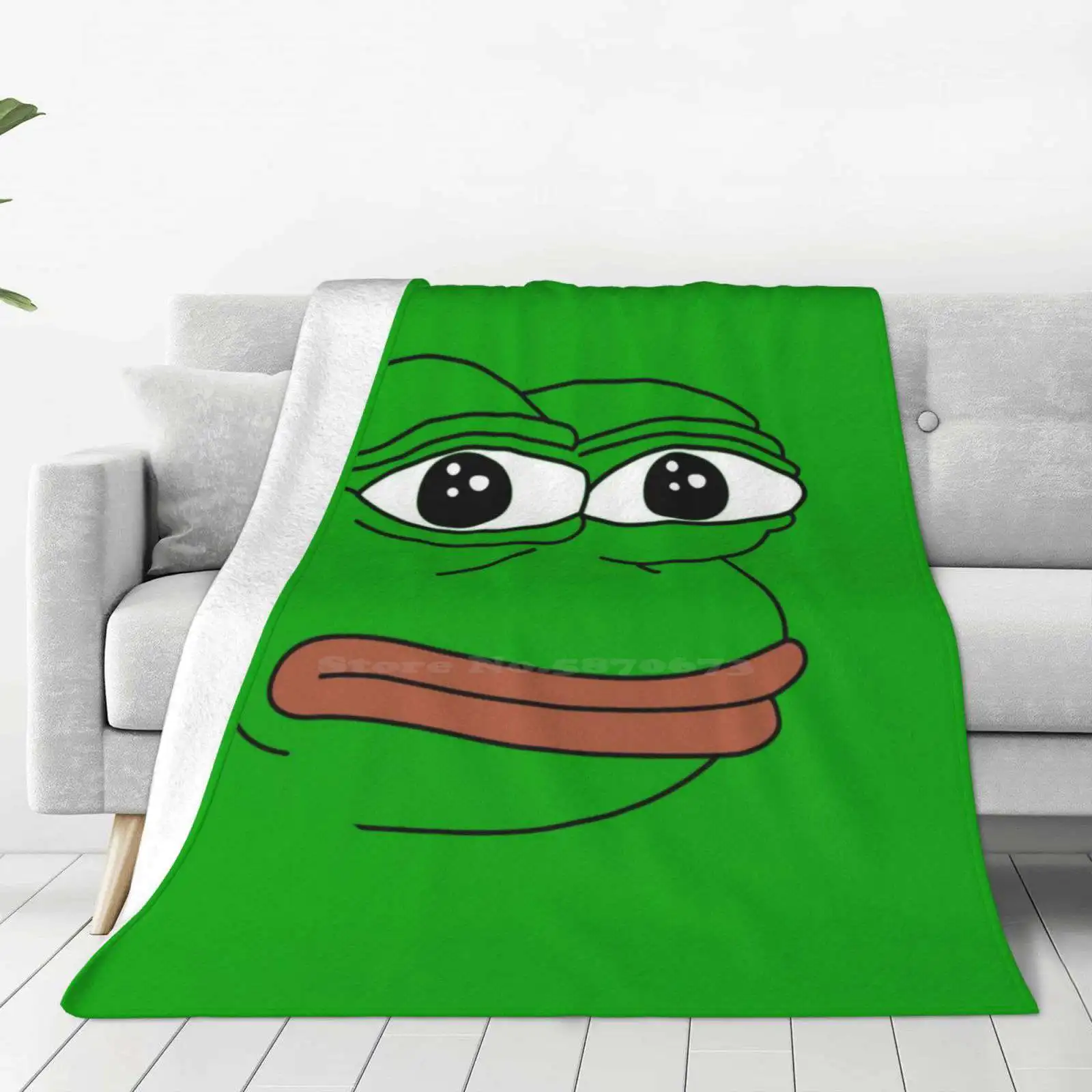 The Frog Latest Super Soft Warm Light Thin Blanket The Frog Apu Apustaja Peepo Feelsgoodman Feels Good Man Kek 4Chan Memes Dank