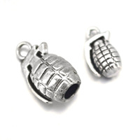 10pcsDIY alloy jewelry accessories zakka antique small grenade pendant hot weapon grenade alloy pendant