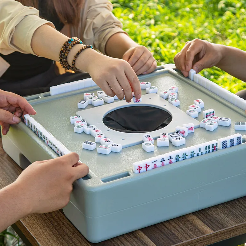 Mini Mahjong Unpowered Mahjong Table Machine Travel Dormitory Portable Sparrow Outdoor Mahjong Camping