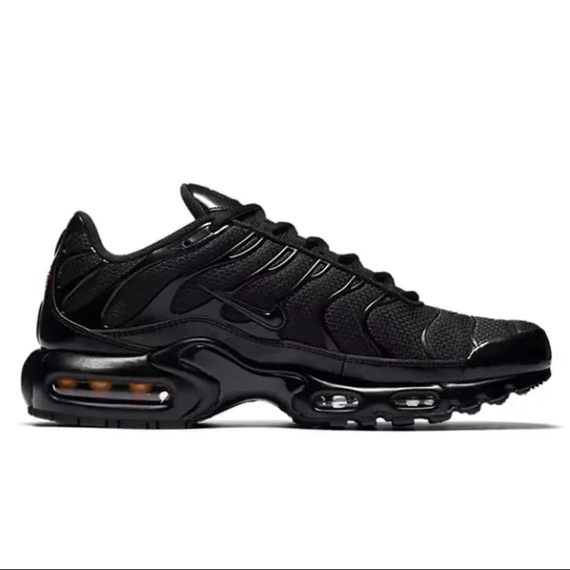 Nike Air Max Plus TN Triple Negro Zapatillas bajas para correr para hombre y mujer unisex