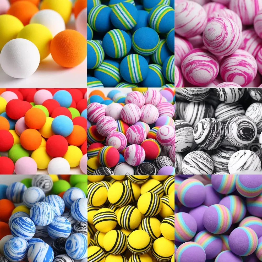 New 10pcs/lot Golf Sponge Soft Rainbow Balls Golf Swing Training Balls Sponge Foam Golfer/Tennis Sponge Golf Ball