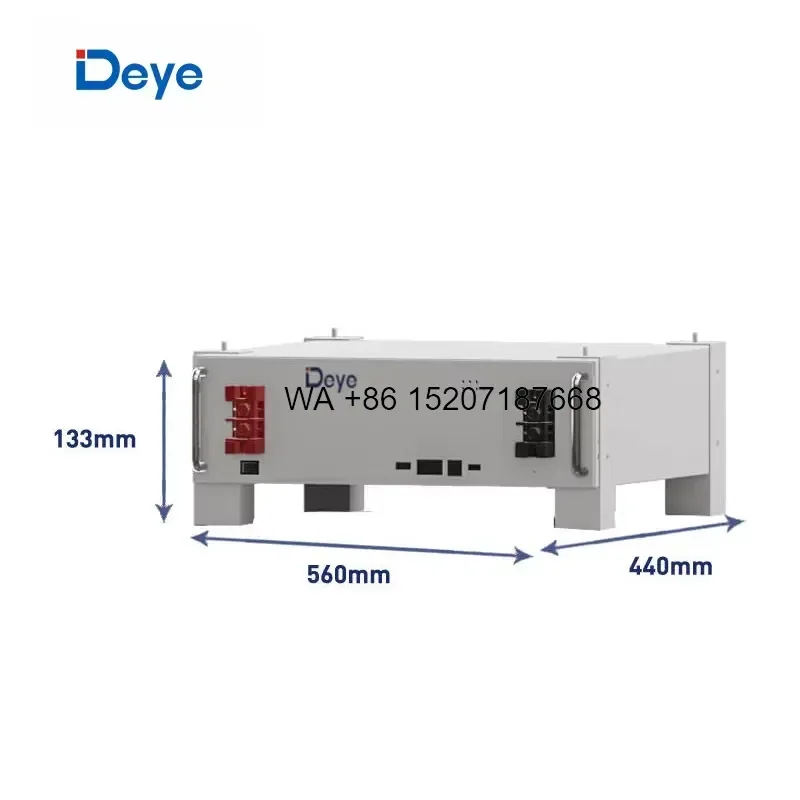Wmwmnu EU Stock 51.2V 100Ah Lithium Ion Battery Pack 6000 Cycles for Deye Low Voltage 5kw 10kw Hybrid Inverter