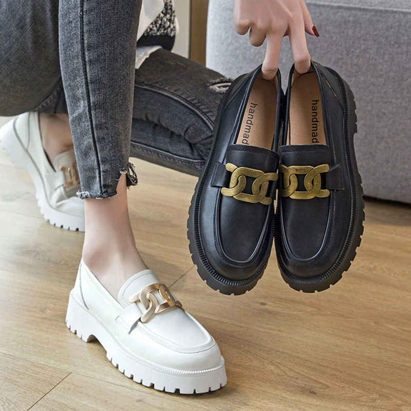 

Black Platform Shoes Women's Loafers 2022 Spring Pumps Women's Spring Footwear Designer Heels Woman Sneakers Party Shoes Ladies