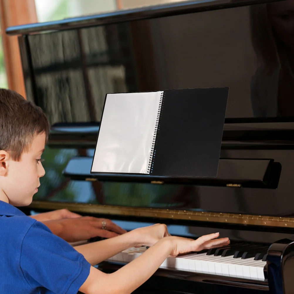 

Music Binder for Piano Score 40 Pages Organizer Portable A4 Sheet Multifunction Document Organizer