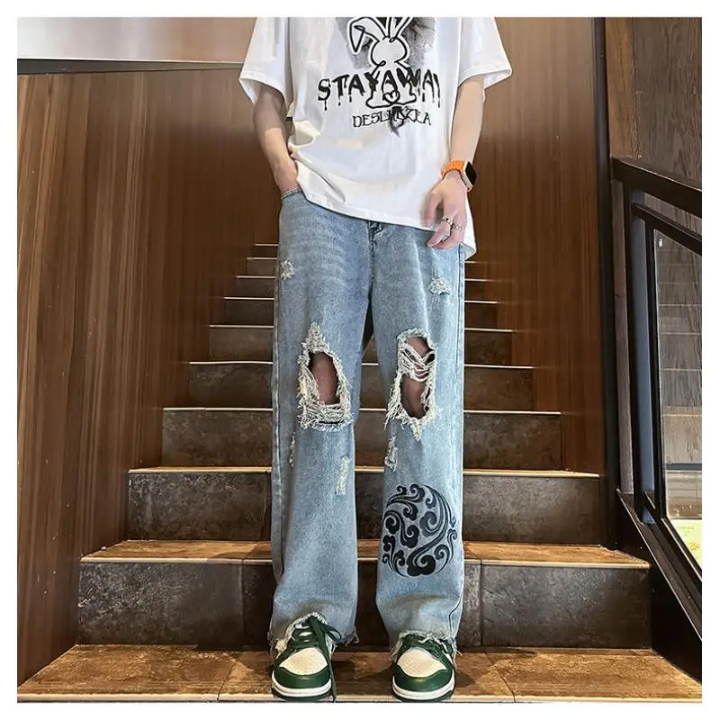 Baggy Jeans For Men Black Baggy Jeans Man Men's Jeans Pants Straight Work Wear Big Size 5XL 2024 Autumn New Arrival