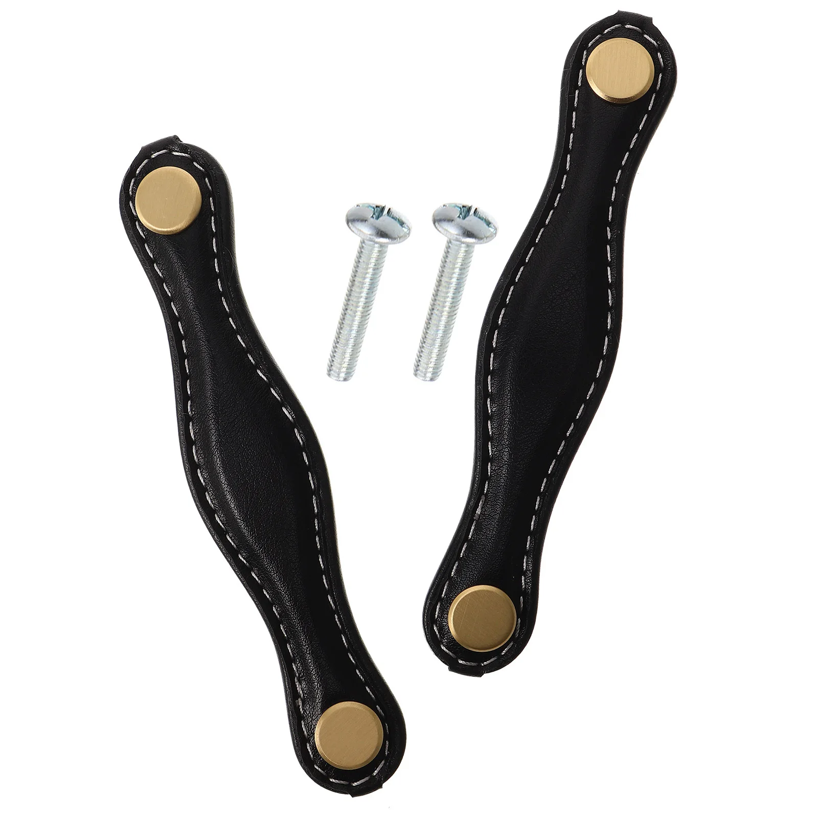 

2pcs Pu Drawer Pulls Vintage Cabinet Handles For Closet Kitchen Cupboard Furniture Hardware Replacement Wardrobe