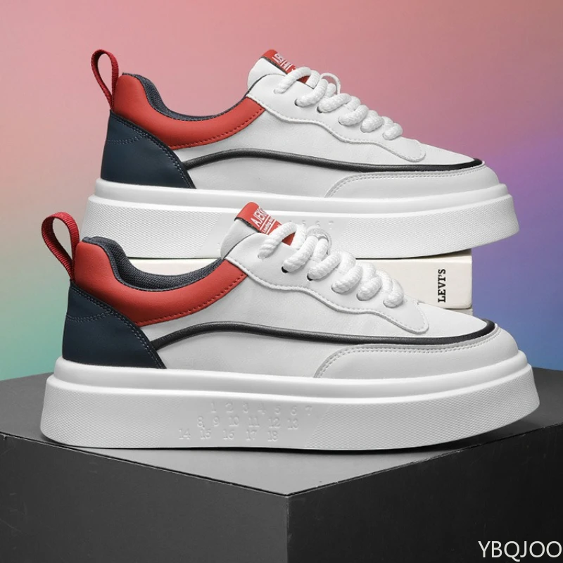 

Spring new fashionable trend men's sneakers casual comfortable sports shoes men's thick soled height increasing board shoes