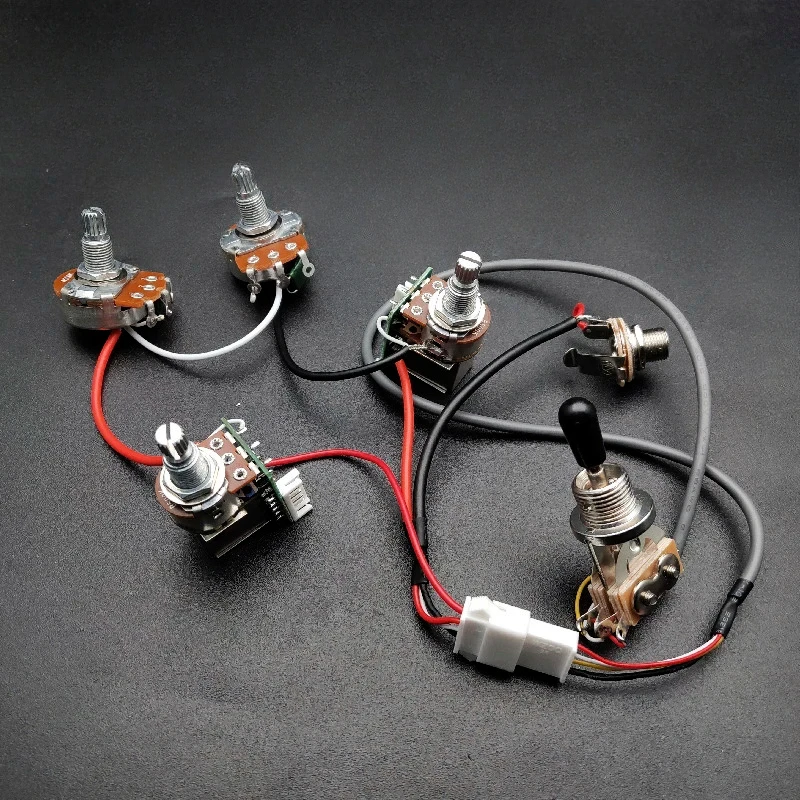 

2T2V Loaded Pre-wired Guitar Wiring Harness with Coil Split Prewired Kits for LP SG DOT