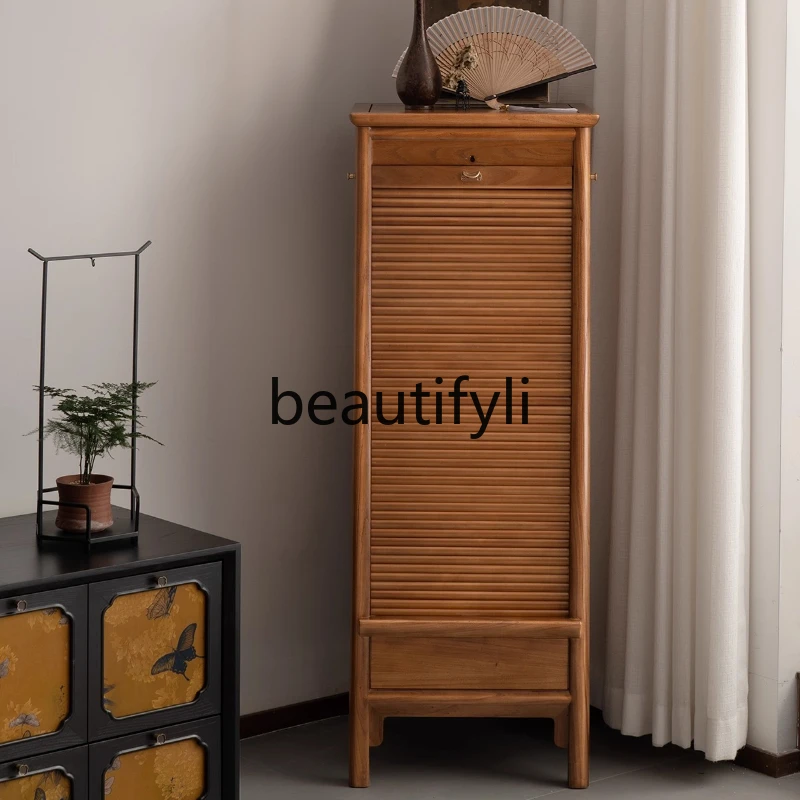 

New Chinese Style Solid Wood Dental Cabinet Tea Water Drawer Tea Set Cabinet Chest of Drawers Curio Storage Organizer