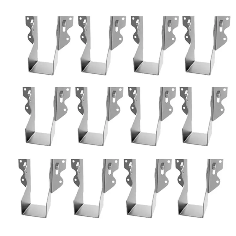 ABZL For Rafter For Hurricane Ties 12 Pcs Heavy Duty 2X4 Joist Hanger 14 Gauge LU24 Galvanizing Face Mount Joist Hangers