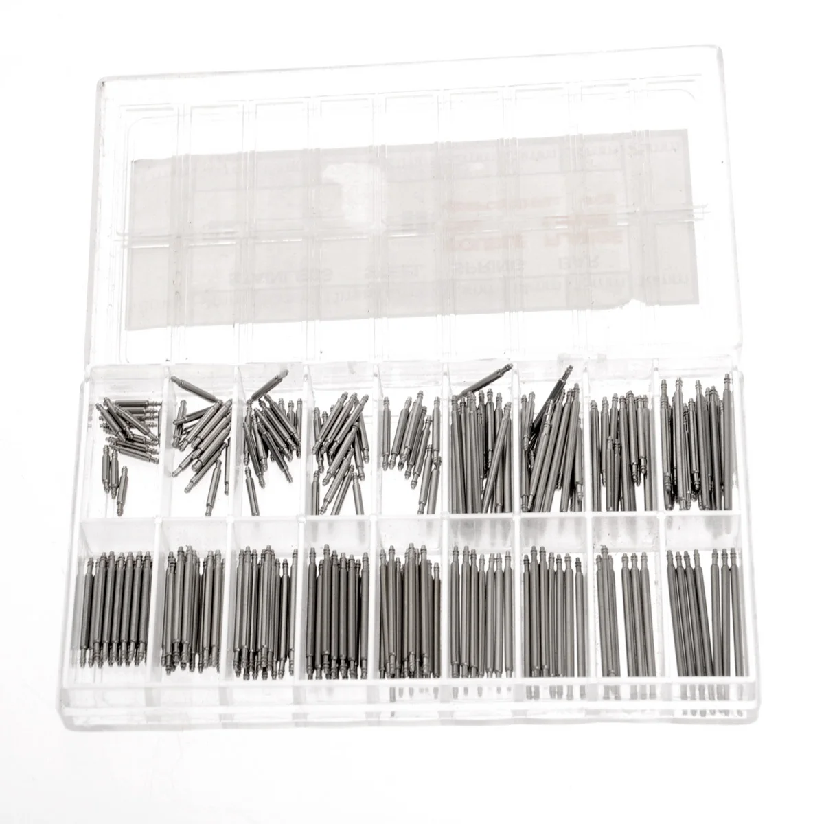 

270pcs Watch Link Pins Stainless Steel Spring Watch Strap Spring Bars Bars 18 Sizes Repair Tool Silver 1 5mm Thickness