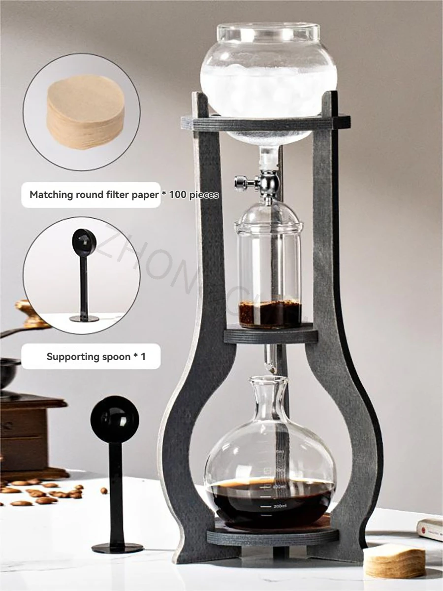 Iced Coffee Pot Cold Extraction Pot New Chinese Cold Extraction Tea Ware Household Iced Coffee Hand-washed Pot Drip Coffee Set