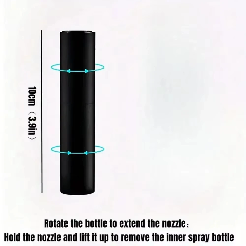 10ml Coffee Bean Spray Bottle for Portable Travel Empty Perfume Bottle Rotary Sample Refillable Bottles Coffee Bar Accessories