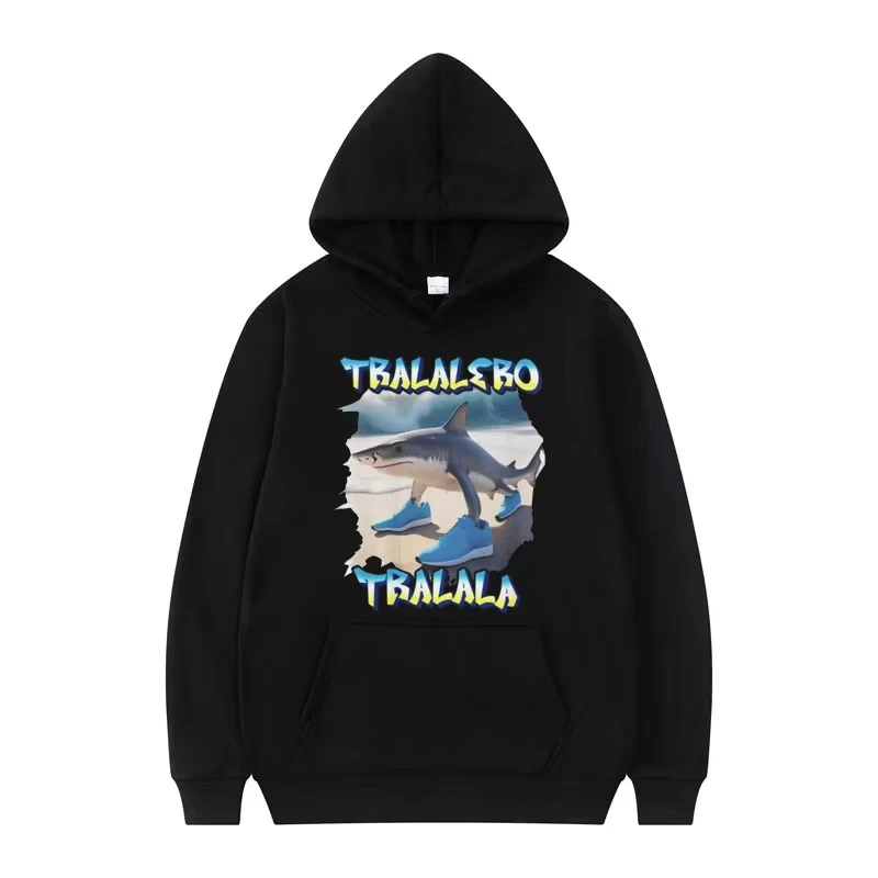 

Tralalero Tralala Tung Tung Tung Sahur Bombardiro Crocodilo Funny Meme Italian Brainrot Hoodie Oversized Men Women Sweatshirts