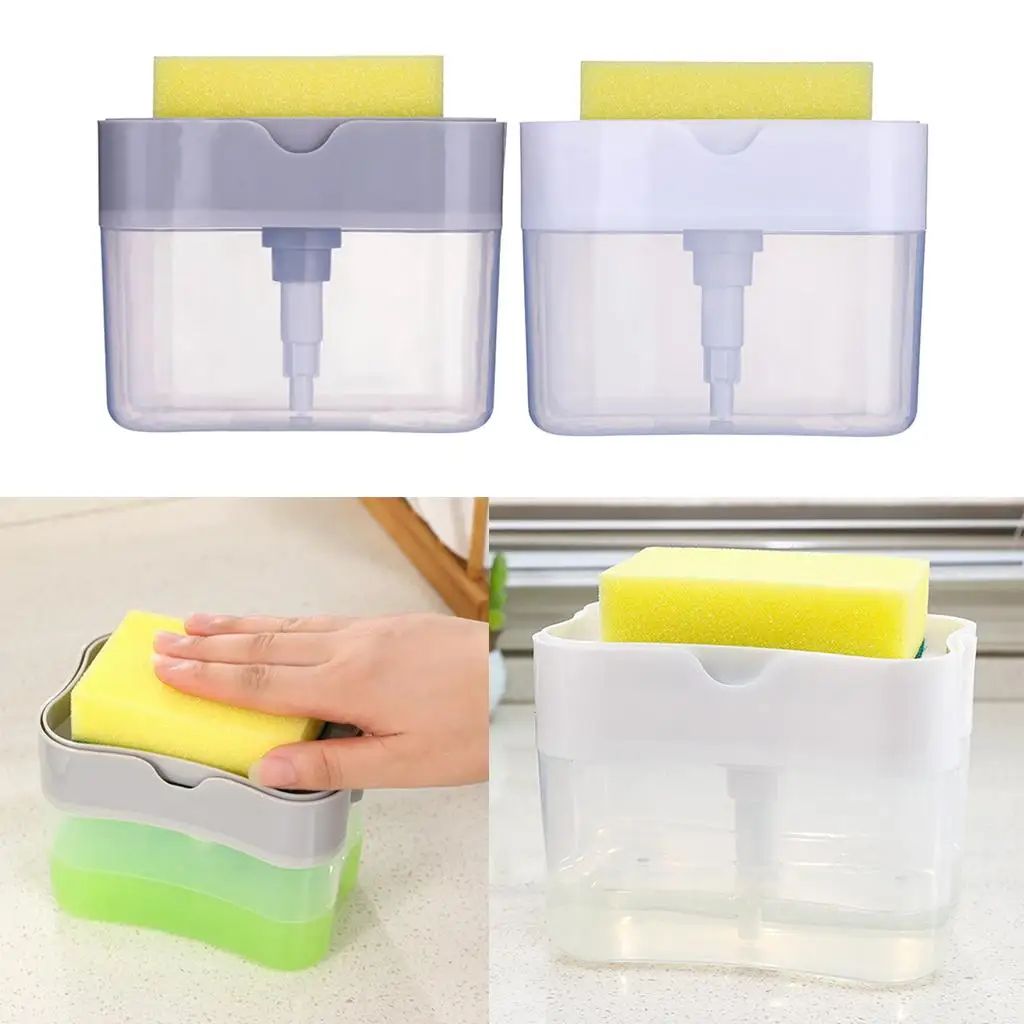 Compact Soap Dispenser Handy Instant Refill Soap Caddy Pump Box for Kitchen Use