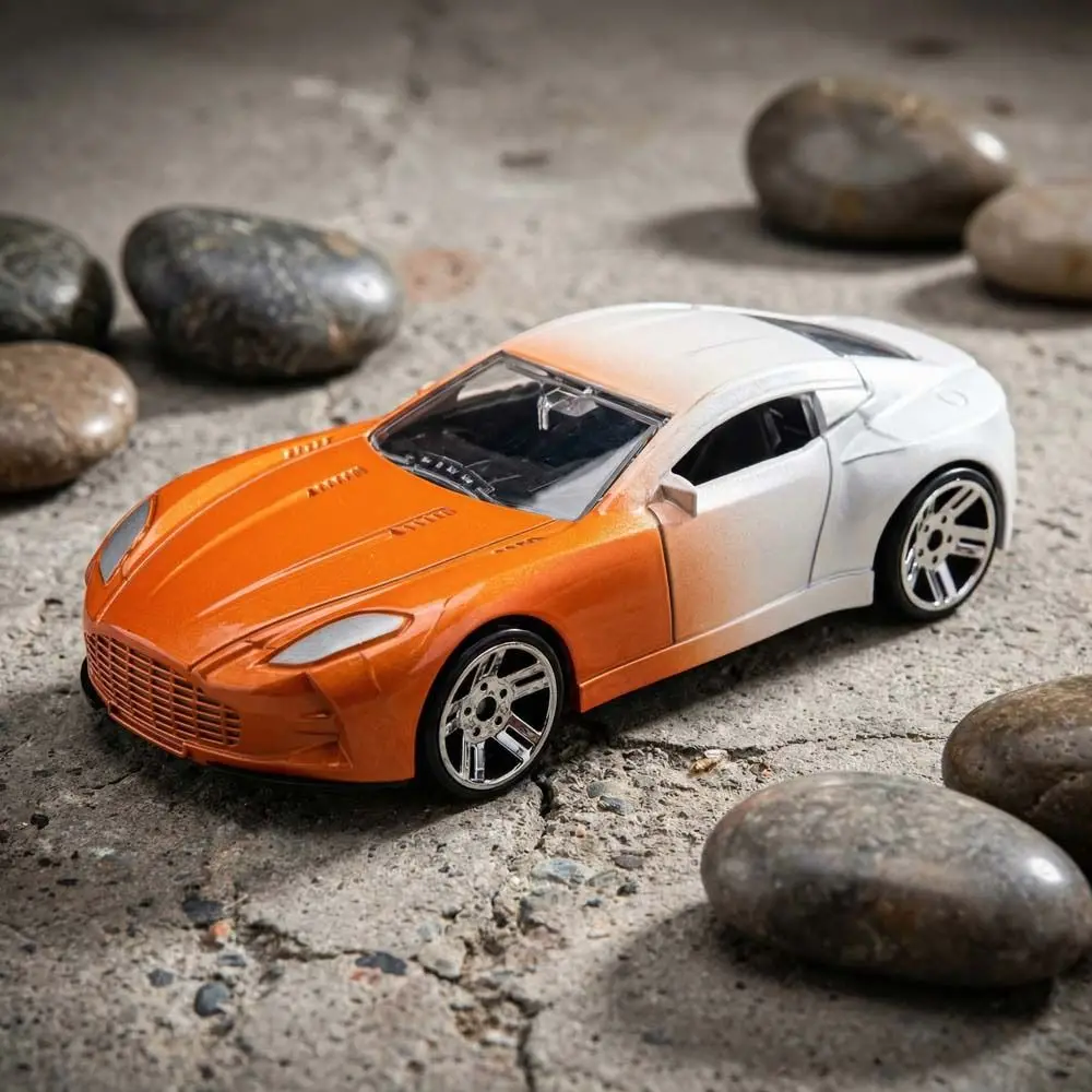 

1:64 Scale Temperature Color Change Alloy Car Inertia Powered Durable Construction Alloy Racing Model Color Changing