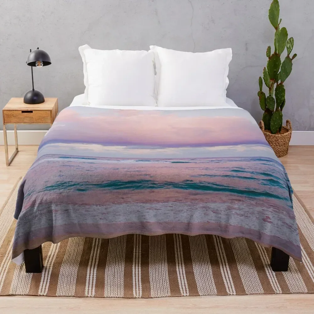 

Pastel Beach - Kauai, Hawaii Throw Blanket decorative bed plaid Blankets