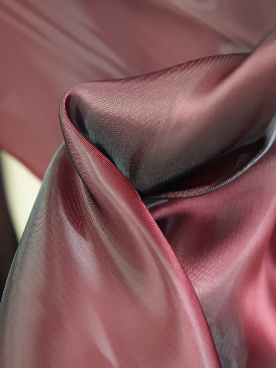 Rich Luster Satin Fabric With Smooth Texture Excellent Drape For Fashion Design Home Furnishing Performance Costumes Packaging