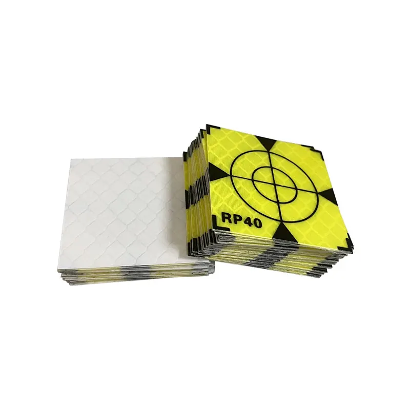 100pcs Size 60mm 20 30 40 50 mm Reflector Sheet For Total Station Survey Geography Fluorescent Green Triangle Sheet Reflective