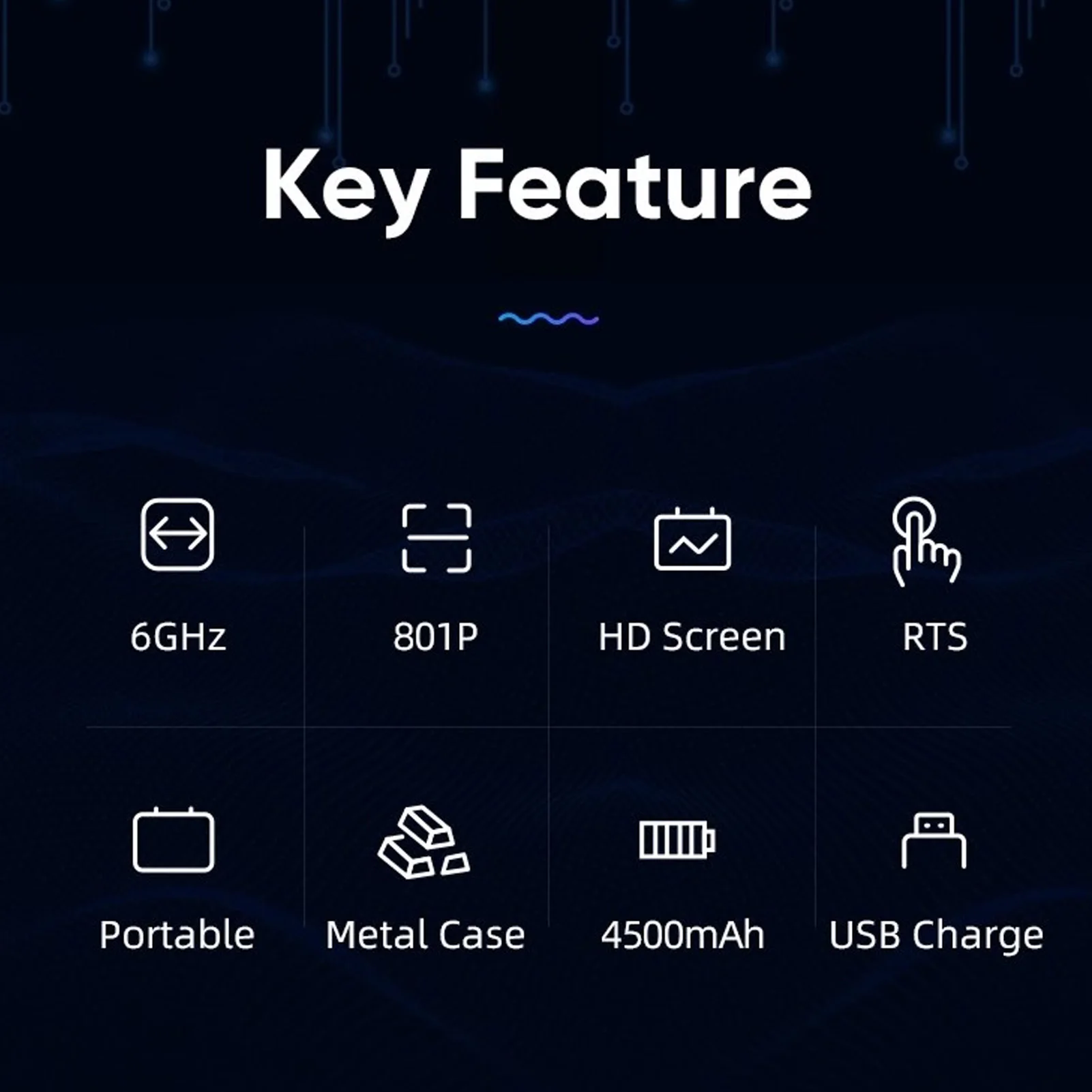 نطاق تردد محلل شبكة المتجهات 1 ميجا هرتز إلى 6 جيجا هرتز 4.3 بوصة شاشة تعمل باللمس تصميم محمول عالي الدقة محلل هوائي VHF UHF