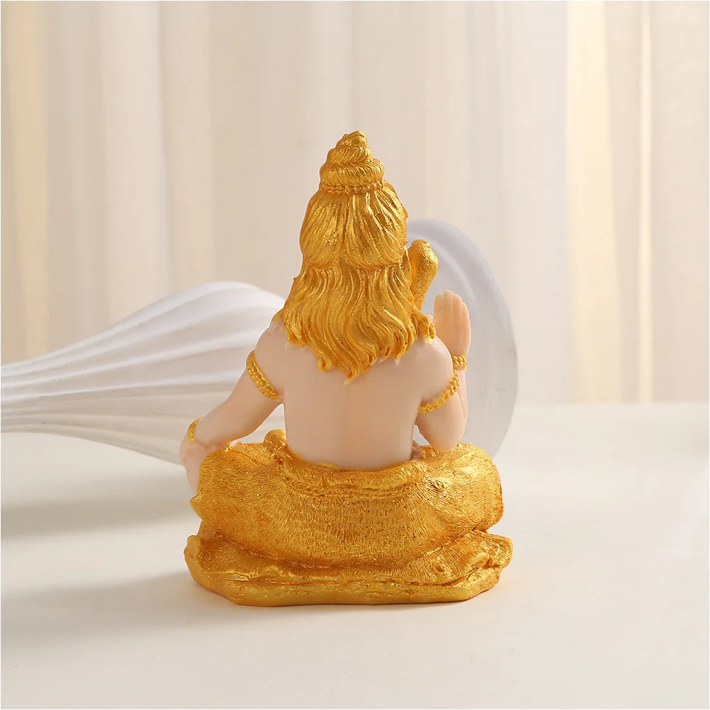 Hindu Buddha Decor Decoration For Home Shiva Statue Resin Craft Figurine Shaped Meditation Statues Figurines Sculpture Ornaments