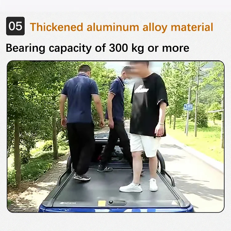 Xiangta High Quality Aluminium Alloy Hard Retractable Pickup Tonneau Cover Roller Shutter for F-150 Ram Silverado GMC Great