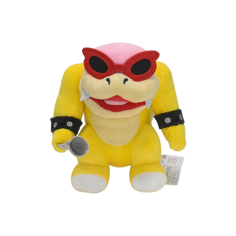 Cartoon Super Mario Bros Larry Plüschtiere sitzen stehend Wendy Lemmy Roy Bowser Sohn klassische Rolle Anime ausgestopfte Puppen