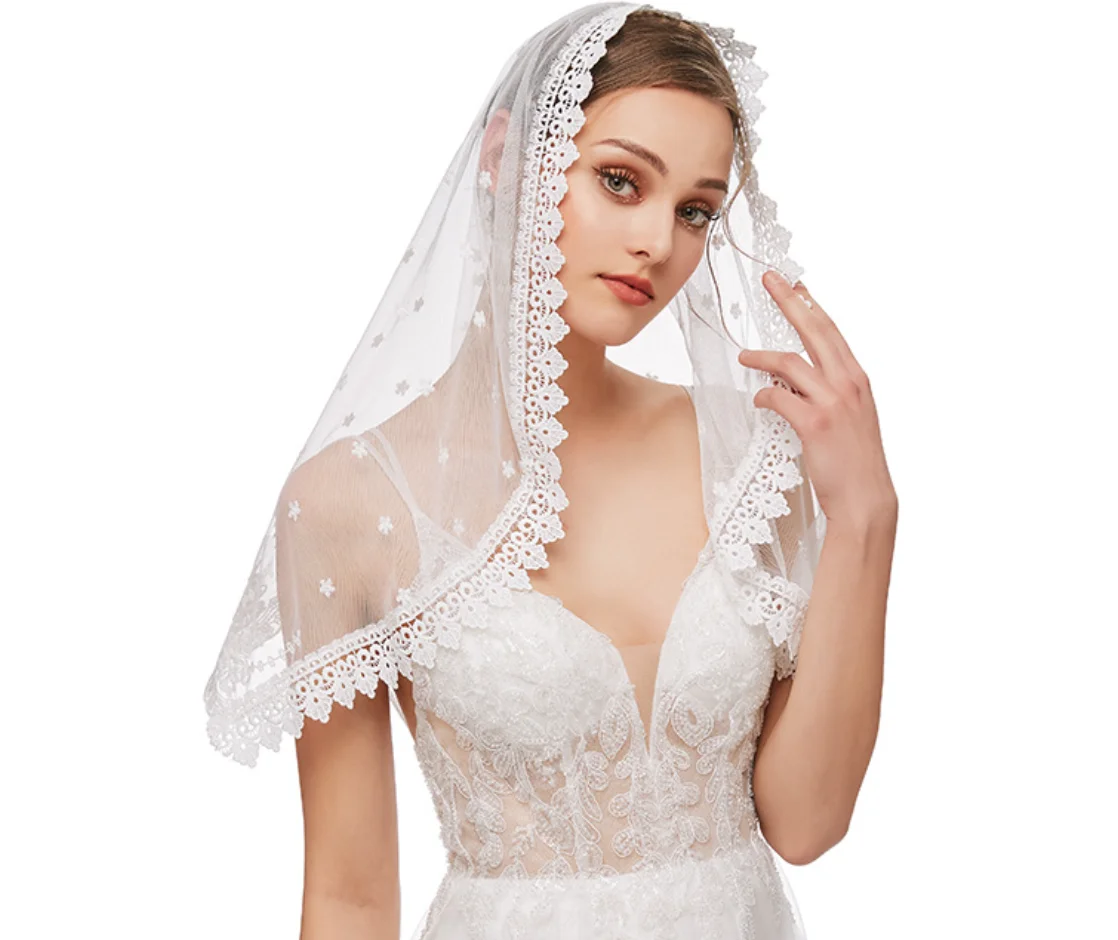 

Mantilla Lace Veils For Church Latin Mass Muslim Head Covering Catholic Chapels Veils Spanish Christian Veil For Wedding Bride