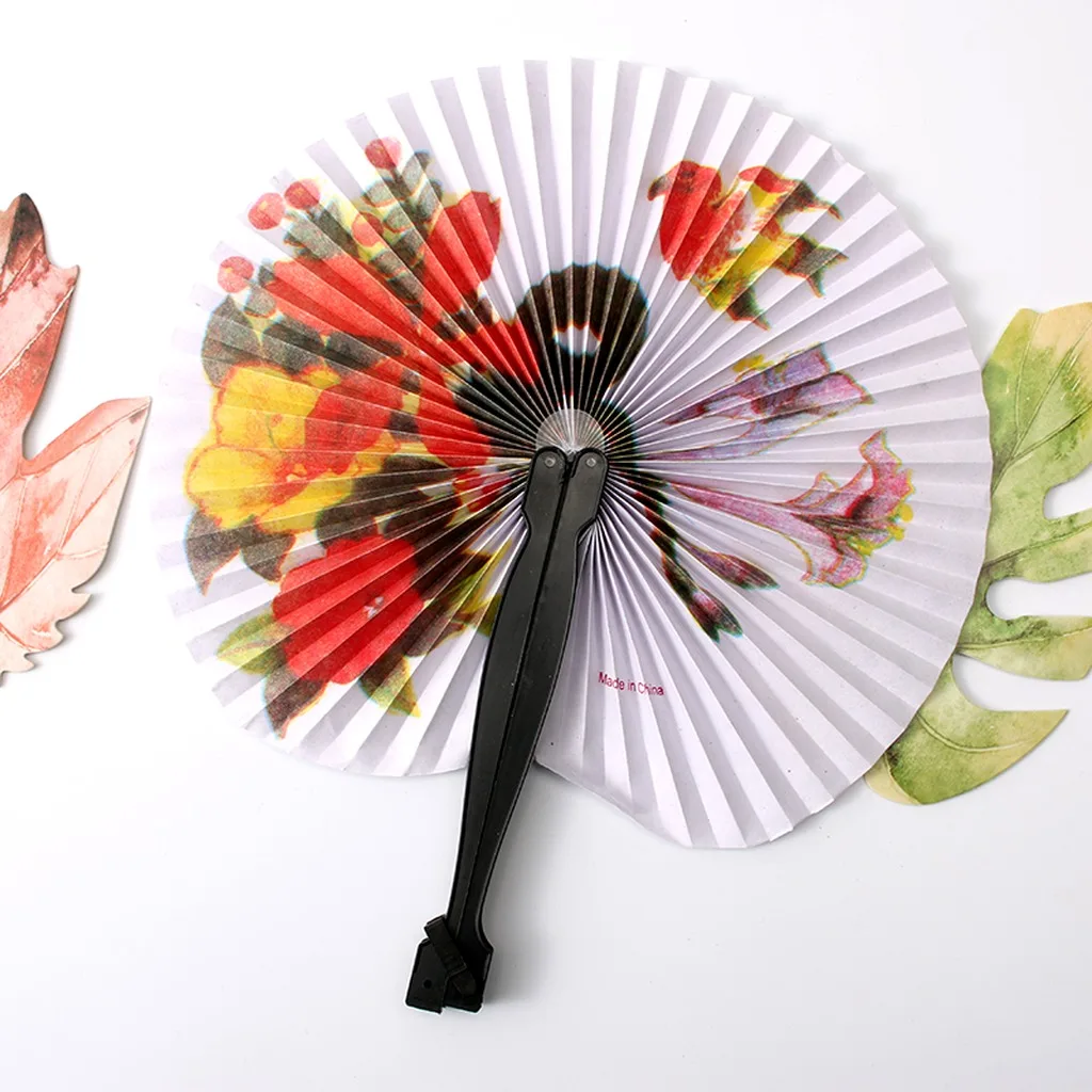 Portable Cooling Fan Handheld Foldable Handheld Fan Collapsible Paper Fan Foldable For Gift Giving Summer Cooling Outdoor Use - Detail 1