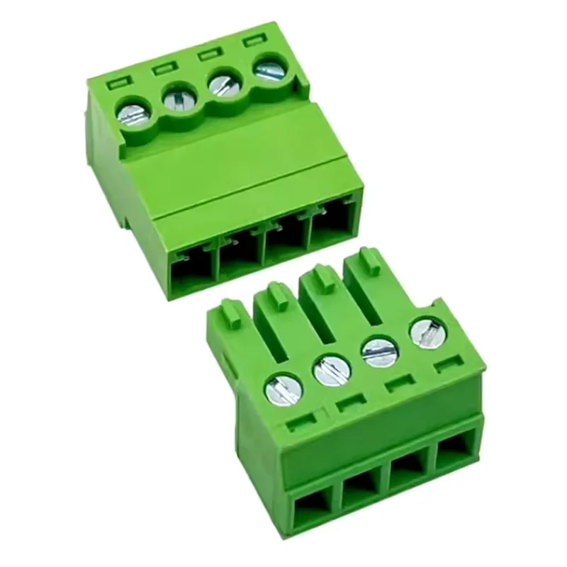 5Sets 15EDGRK 3.81mm 2/3/4/5/6-12 pin right angle screw terminal block connector 3.81MM pitch Plug + Pin Header Socket