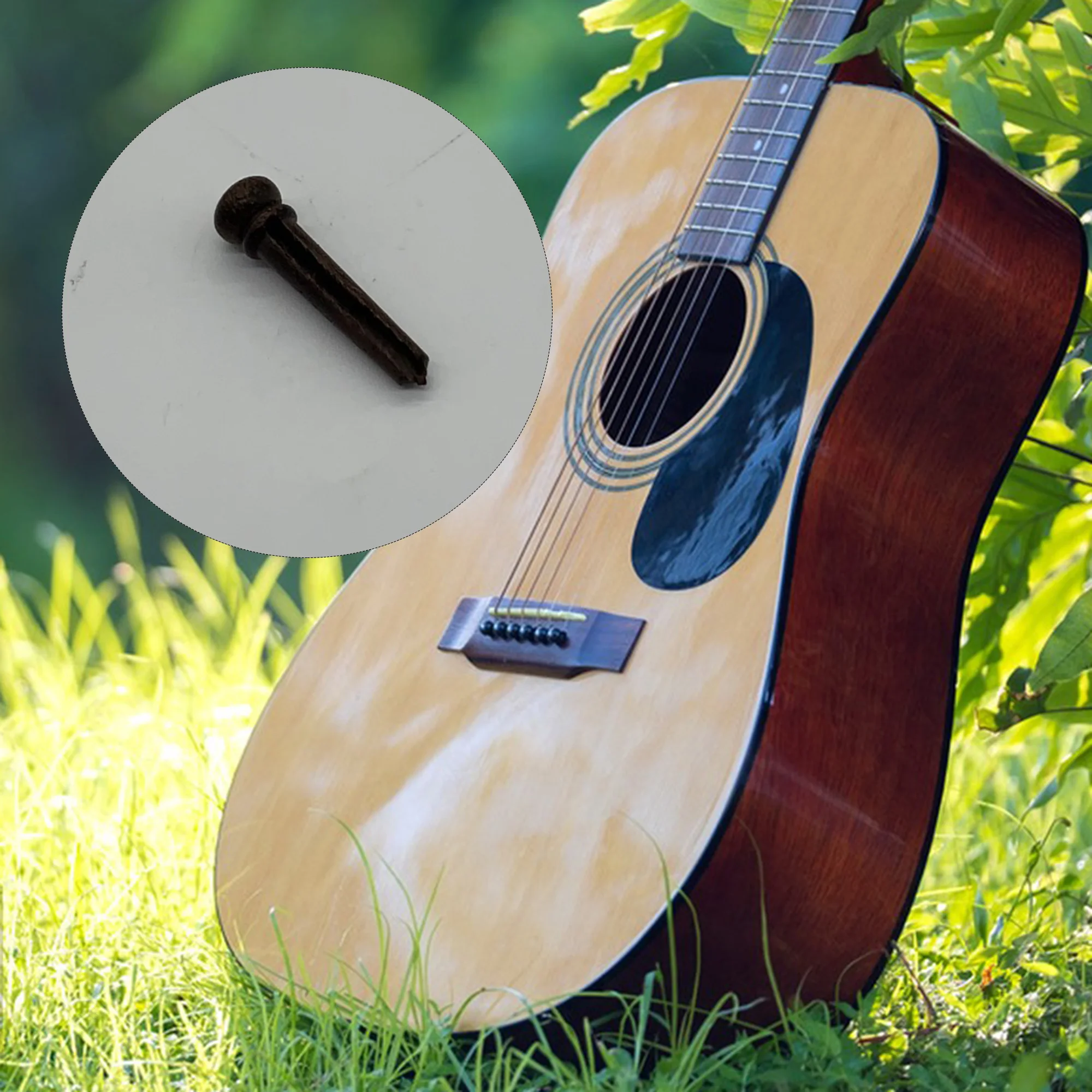 

5 Sets 12 String Acoustic Guitar Bridge Saddle + Nut + Pins with Abalone Dots