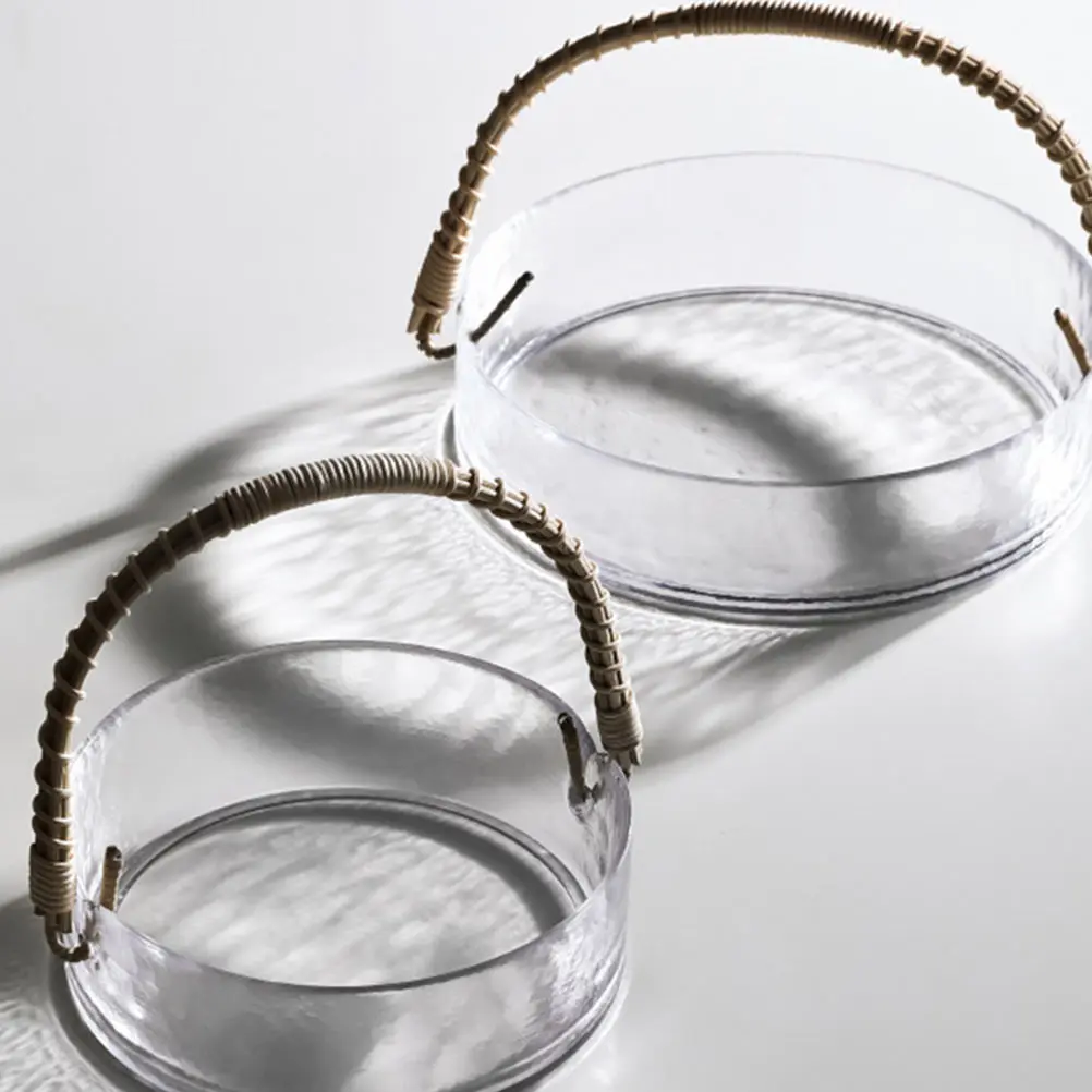 

1pc Fruit Basket Plate Plastic Snack Dessert Container Reusable Lightweight Portable Storage Organizer Fruity Baskets