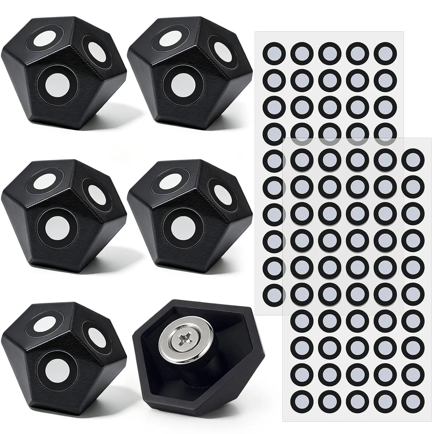Zestaw markerów do skanowania 3D, przeznaczony do drukarek 3D, 3-stronne, o średnicy 6,0 mm, naklejki w postaci kropek do skanowania, spray do skanowania, kompatybilny ze skanerami i platformami obrotowymi. — zdjęcie produktu 7
