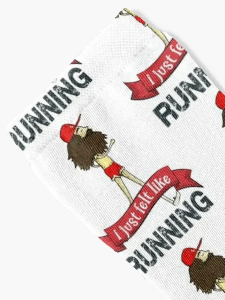 forrest gump: 90s movie, i just felt like running,funny workout, retro jogging shirt ,vintage Socks