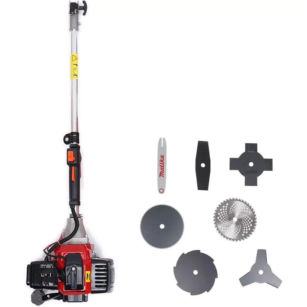 

52cc Two-Stroke Gasoline Brush Cutter, Versatile Weed Trimmer for Lawns and Gardens