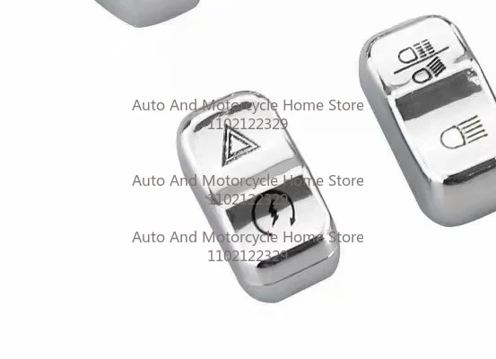 Moto Accessory Black Chrome Hand Control Switch Housing Buttons Caps For Harley Touring Electra Street Glide CVO 2014-2018 New