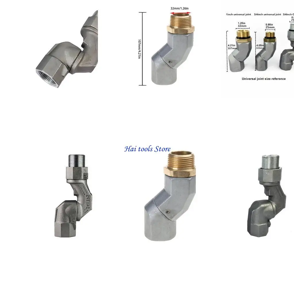 

X37E Fuels Swivels Horse 1inch Multi Plane Fuels Swivels 360 Rotating Connector