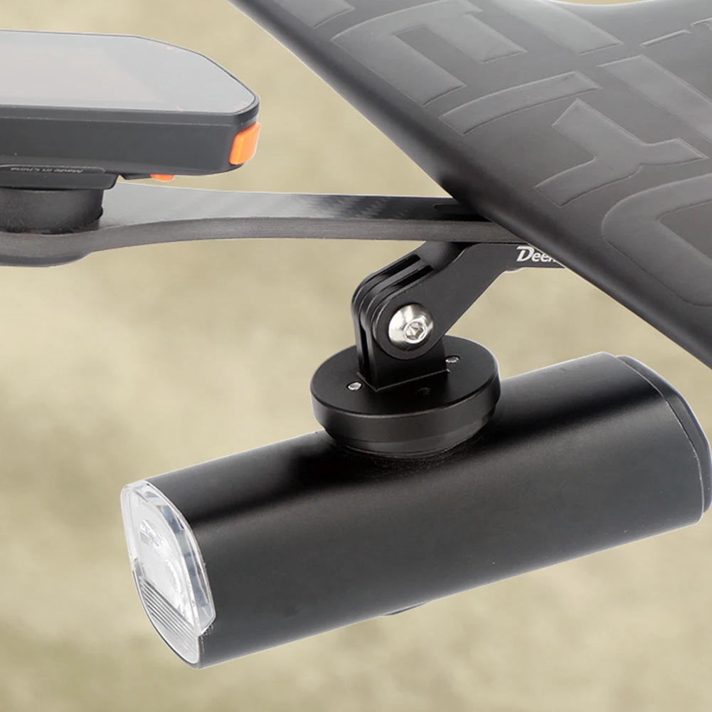 

Road Bike Light Holder Bicycle Integrated Handlebar Headlight Bracket Aluminum Alloy Extension Stand for Sports Cameras