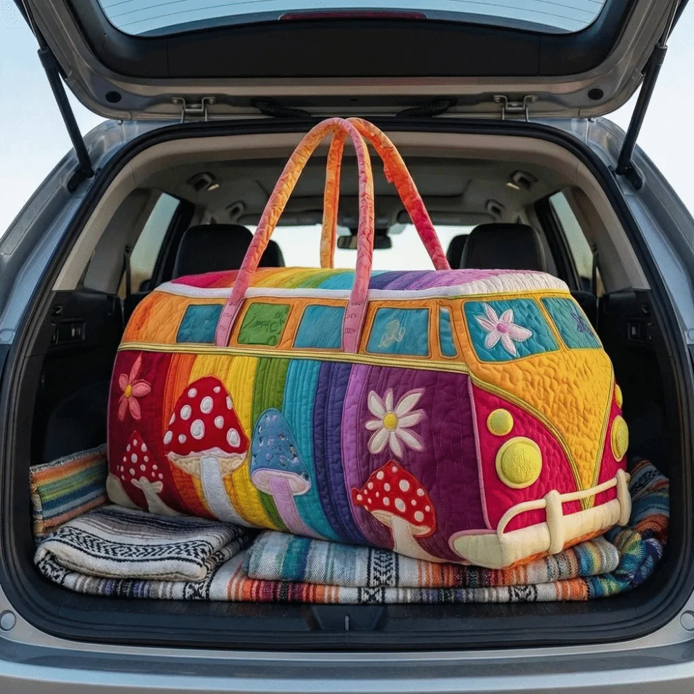 

3D Quilting Craft Quilted Duffle Bag Waterproof Large Capacity Travel Duffel Bag Tote Bags Short-distance Handbag