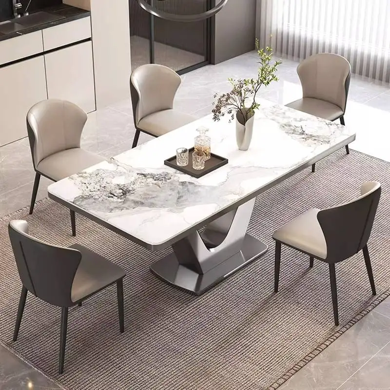 Items Space Dining Tables White Designer Unique Expandable Luxury Dining Tables Modern Extending Mesas Comedor Furniture Home