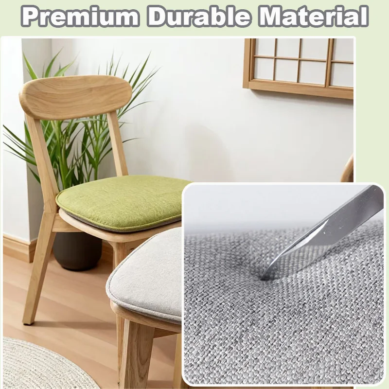 1/2/4PCS Horseshoe Chair Cushion High Density Sponge Anti-slip Breathable Linen Pad For Dining Office Kitchen Home Decor식탁 의자 방석