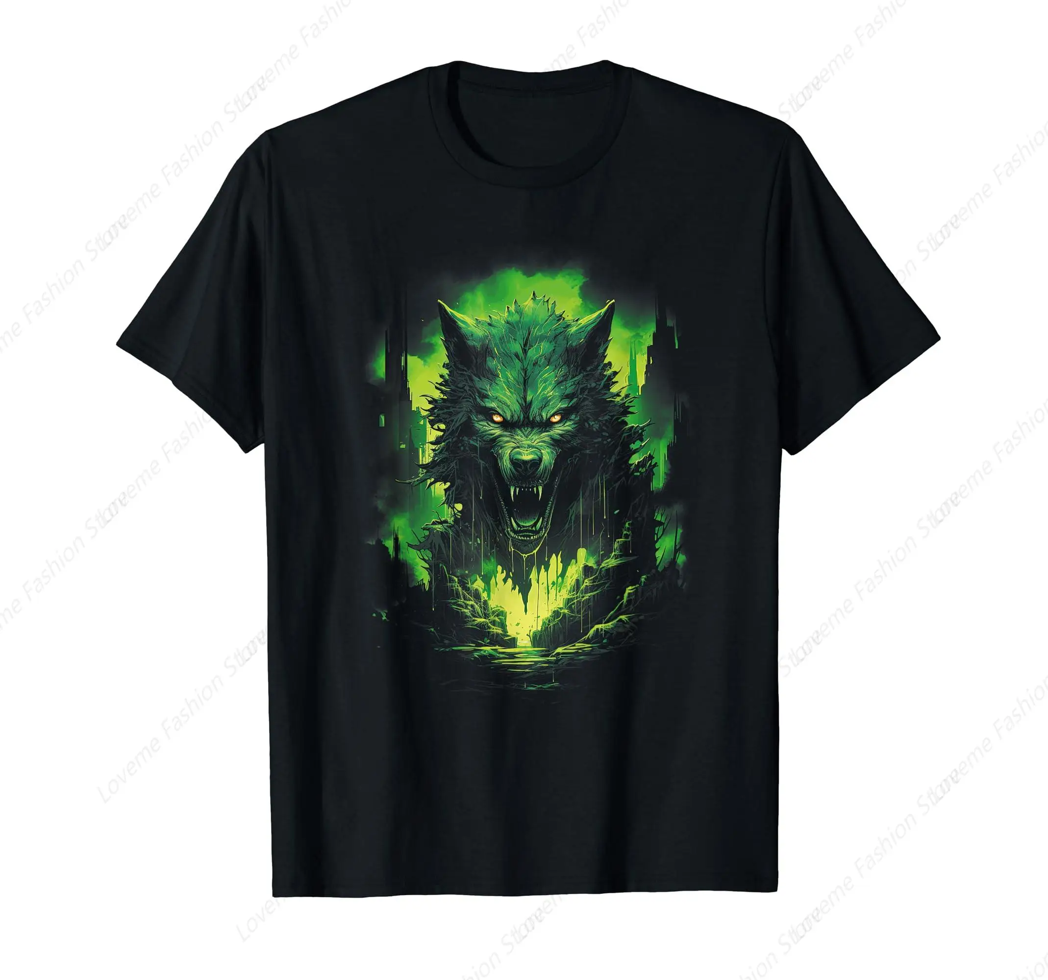 Fantasy Wolf Werewolf Horror Sword Supernatural T-Shirt