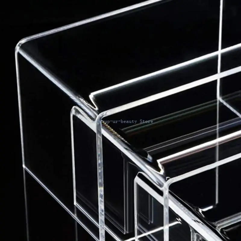 

R9JE Acrylic Display Stand Anti-Corrosion Clear Showcase Display Shelf for Figures