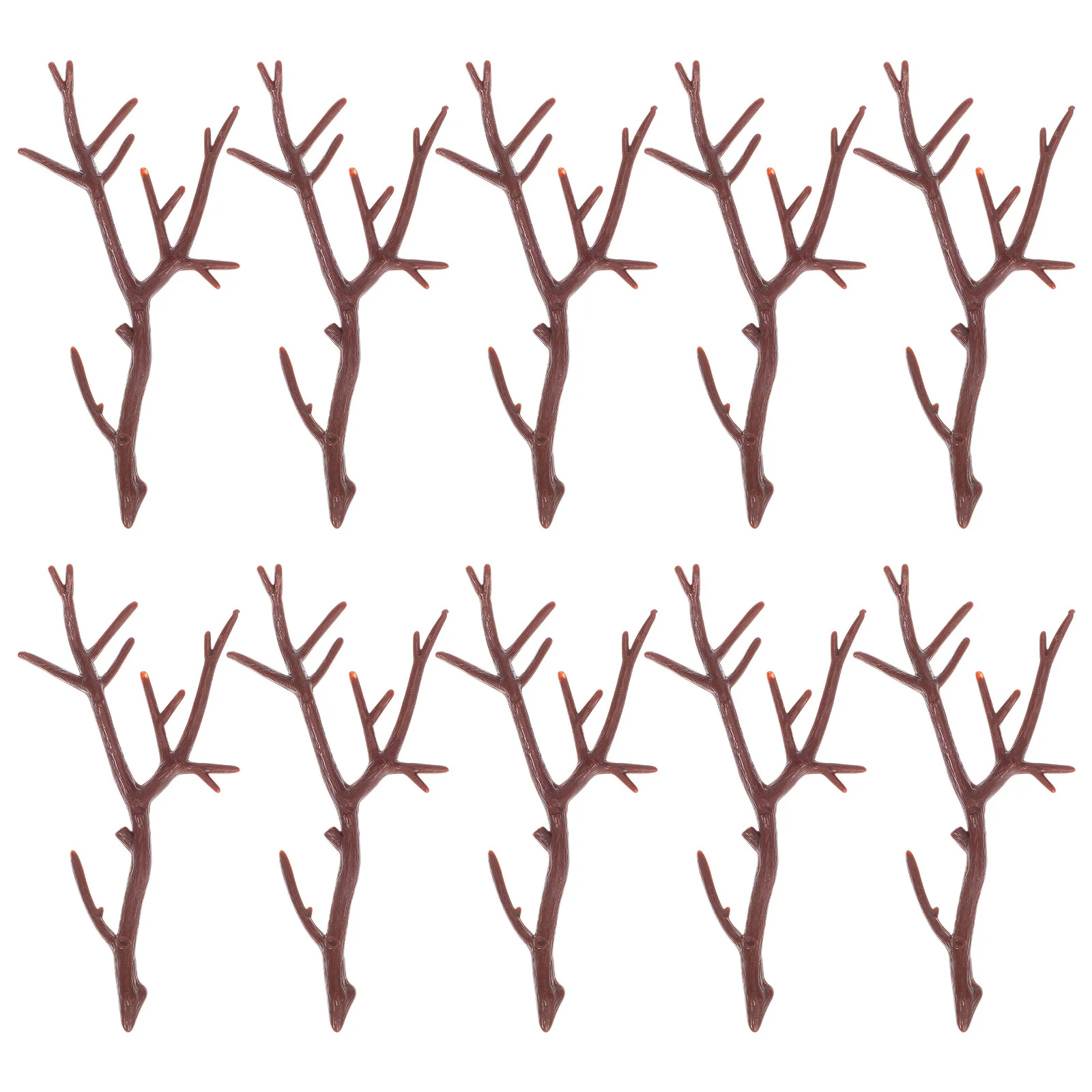 

10Pcs Simulation Dried Antler Branches Plastic Plant Stems for DIY Vase Arrangements Table Decor Party Wedding Decoration Pieces