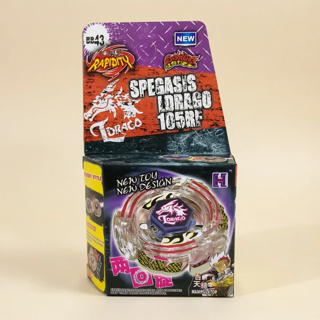 SPINNING TOP BB43 SPEGASIS LDRAGO 105RF Rapidity Metal Fusion Toupie Nightmare Rex Gyro Battle Top Start Children Toys